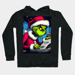 Whimsical Holidays: Grinch-Inspired Artwork and Festive Delights Hoodie